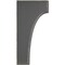 Ekena Millwork 1 3/4"W x 4"D x 8"H Clarksville Wood Vintage Decor Bracket, Black BKTWD02X04X08CVBL - alternate 3
